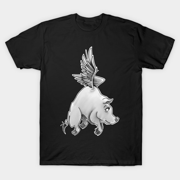 when pigs fly T-Shirt by elywick